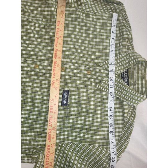 Pelle Pelle Button Up Shirt Men Sz‎ M Vintage Geometric Long Sleeve Green - Picture 4 of 7